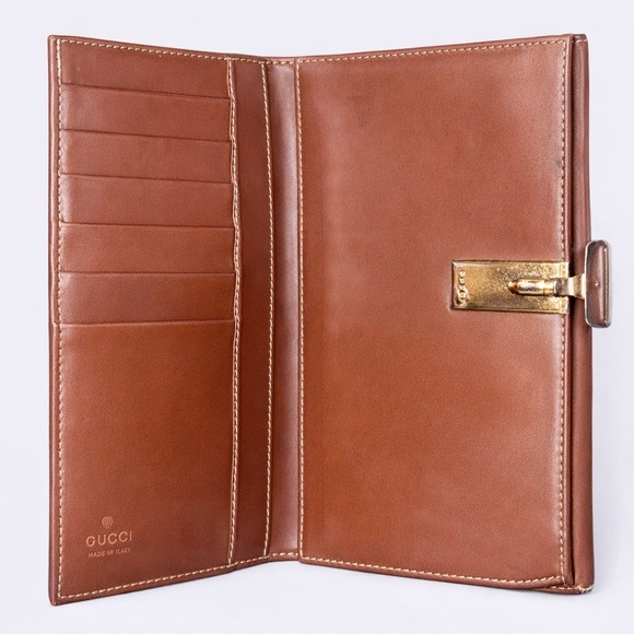 Gucci Brown and Tan Clutch Wallet - Picture 3 of 5